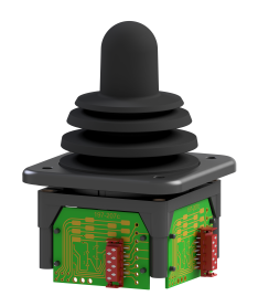 2-axis joystick for remote control with digital direction switch and guide plastic